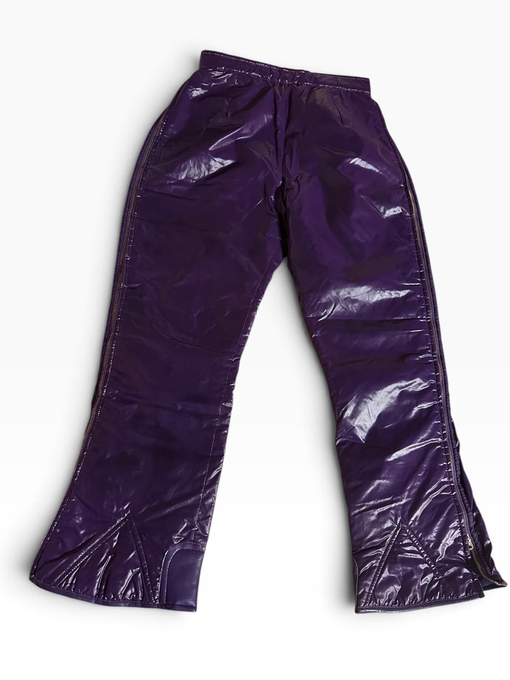 Vintage purple pants with side zippers